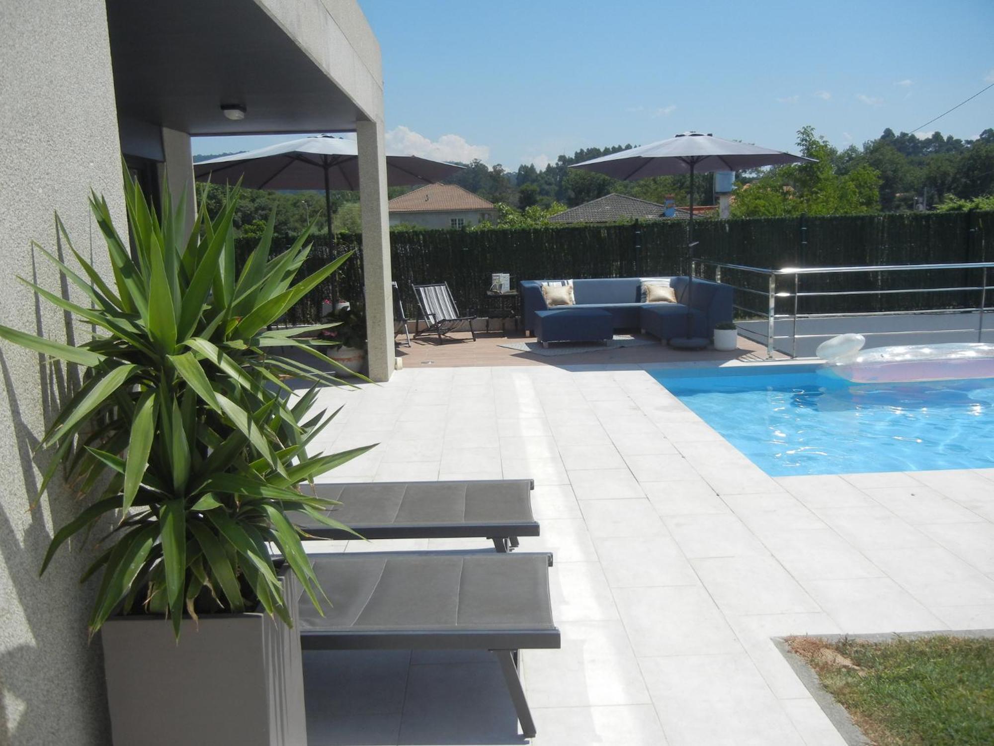 Chalet De Diseno Moderno En Sanxenxo Bagian luar foto